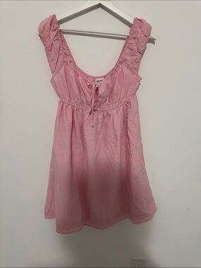 Harlow Pink Ruffle Sleeve Babydoll Tunic